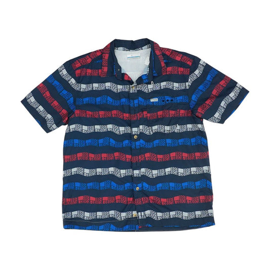 Camisa Columbia Manga Corta - Original - Azul oscuro - botones