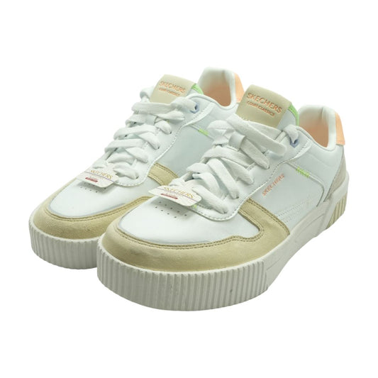 Tenis Skechers Court Classic Jade - Originales - Beige - Mujer