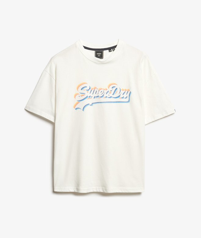 Camiseta Superdry Vintage Logo Rainbow - Original - Algodon - Mujer