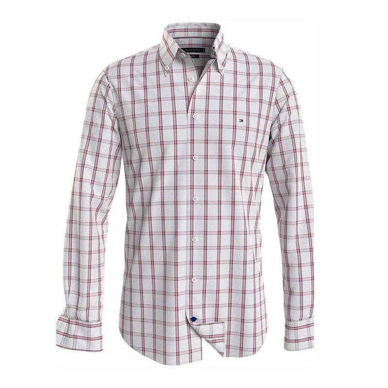 Camisa Tommy Hilfiger manga larga - Hombre - Logotipo bandera